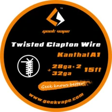Проволока GeekVape Clapton Wire Kanthal KA1 Tape Wire (28GA x 2 + 32GA) 15 ft