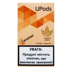 Картриджі для вейпу Upods Tobacco Edition Cartridge 50 мг 0.7 мл 4 шт Карамель