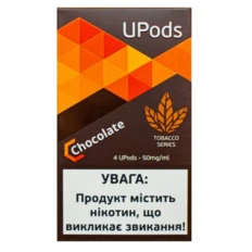Картриджі для вейпу Upods Tobacco Edition Cartridge 50 мг 0.7 мл 4 шт Шоколад