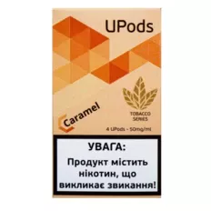 Картриджі для вейпу Upods Tobacco Edition Cartridge 50 мг 0.7 мл 4 шт Карамель