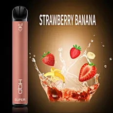 Одноразка Pod HQD Super Strawberry Banana 0% (Клубника с бананом)