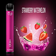 Одноразка Pod HQD Super Strawberry Watermelon 0% (Клубника с арбузом)