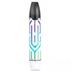 Hotcig Kubi Refillable Pod Starter Kit 550 mAh Engraved White Rainbow
