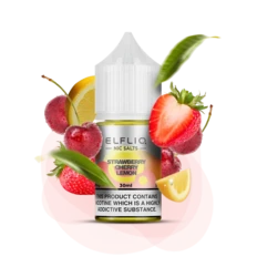 Сольова рідина ELFLIQ Strawberry Cherry Lemon 30 мл 50 мг (Полуниця + вишня + лимон)