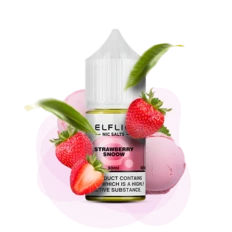 Жидкость солевая ELFLIQ Strawberry Snow 30 мл 50 мг (Клубничное мороженое)
