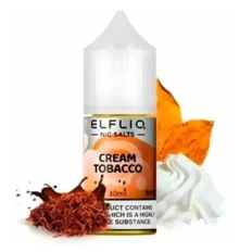 Жидкость солевая ELFLIQ Cream Tobacco 30 мл 50 мг (Крем и табак)