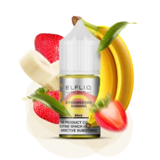 Жидкость солевая ELFLIQ Strawberry Banana 10 мл 50 мг (Клубника + банан)
