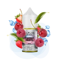 Сольова рідина ELFLIQ Strawberry Raspberry Cherry Ice 30 мл 50 мг (Полуниця-Малина-Вишня)