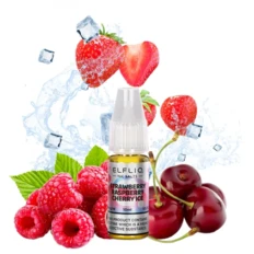 Жидкость солевая ELFLIQ Strawberry Raspberry Cherry Ice 10 мл 50 мг (Клубника-Малина-Вишня)
