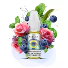 Жидкость солевая ELFLIQ Blueberry Rose Mint 10 мл 50 мг (Черника + роза + вишня)