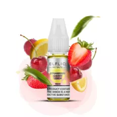 Жидкость солевая ELFLIQ Strawberry Cherry Lemon10 мл 50 мг (Клубника + вишня + лимон)