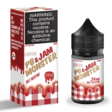 Жидкость солевая Jam Monster Salt PB LE Strawberry 30 мл