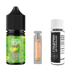 Набір Mix Bar Fresh Green Vibe 30 мл (Яблуко + Виноград + Базилік), самозаміс