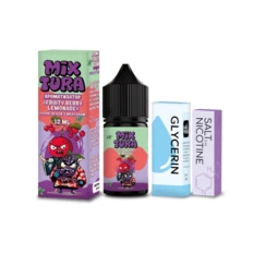 Набор Mixtura Salt Fruity Berry Lemonade 30 мл 5% (Лесные ягоды + Ментол) самозамес