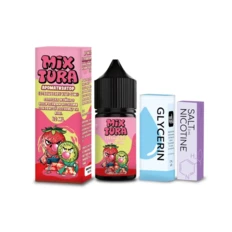Набор Mixtura Salt Strawberry Kiwi Gum 30 мл 5% (Клубника + Киви) самозамес