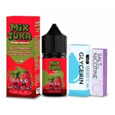 Набор Mixtura Salt Wild Strawberry 30 мл 5% (Земляника) самозамес
