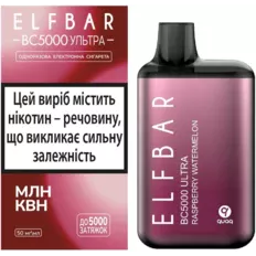 Одноразка Pod Elf Bar BC5000 Ultra 13 мл 5% Raspberry Watermelon (Малина + кавун)