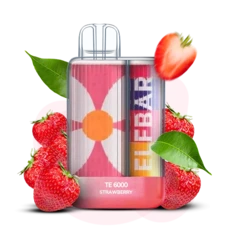 Одноразка Pod Elf Bar TE6000 15 мл 5% (перезаряджається) Strawberry (Полуниця)