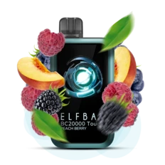 Одноразка Pod Elf Bar BC20000 Touch 750mAh Peach Berry 5% (Ягоди + Персик)