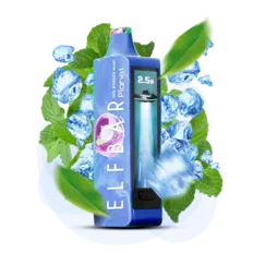 Одноразка Pod Elf Bar Planet 25000 800 mAh Sea Breeze Mint 5% (Морський бриз + М'ята)