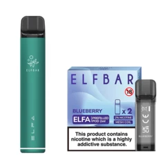 Elf Bar Elfa Pod Prefilled Starter Kit 850mAh Blueberry Green