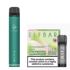 Elf Bar Elfa Pod Prefilled Starter Kit 850mAh Strawberry Kiwi Green