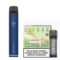 Elf Bar Elfa Pod Prefilled Starter Kit 850mAh Strawberry Kiwi Navy