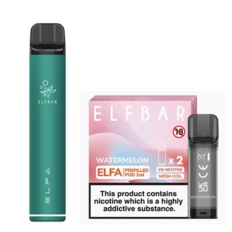 Elf Bar Elfa Pod Prefilled Starter Kit 850mAh Watermelon Green