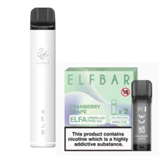 Elf Bar Elfa Pod Prefilled Starter Kit 850mAh Cranberry Grape White