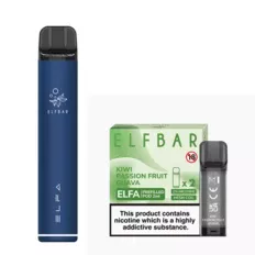 Elf Bar Elfa Pod Prefilled Starter Kit 850mAh Kiwi Passion Fruit Guava Navy