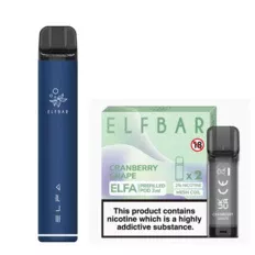 Elf Bar Elfa Pod Prefilled Starter Kit 850mAh Cranberry Grape Navy