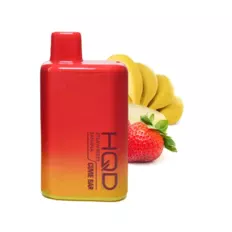 Одноразовий Pod HQD Cuvie Bar 7000 Strawberry Banana 5% (Полуниця з бананом)