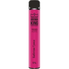 Одноразовый POD Aroma King Bar 1500 5 мл 5% Резинка Баблгам