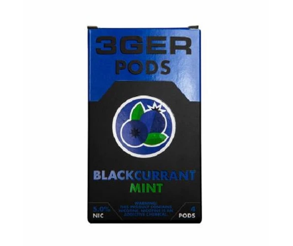Картриджи для вейпа 3GER Blackcurrant mint 5%