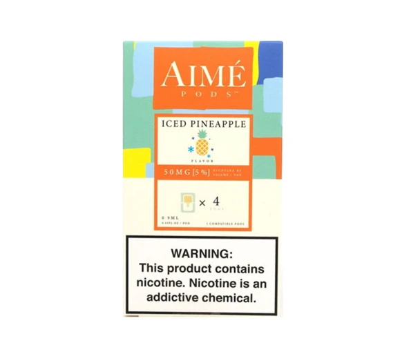 Картриджі для вейпу Aime Pods Compatible with JUUL Iced Pineapple 4 шт.