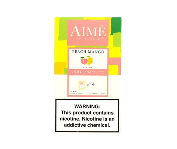 Картриджі для вейпу Aime Pods Compatible with JUUL Peach Mango 4 шт.