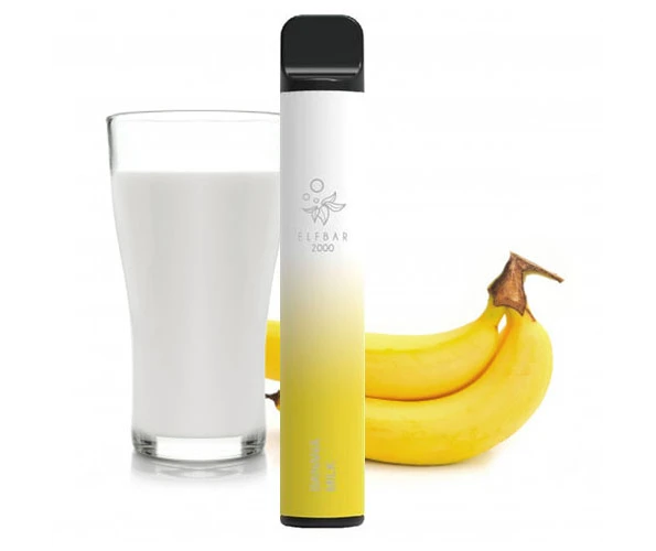 Одноразка Pod Elf Bar 2000 6,5 мл 5%Banana Milk (Бананове молоко)