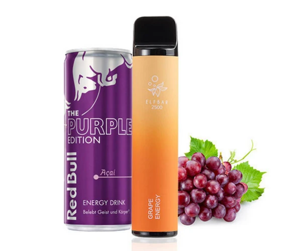 Одноразка Pod Elf Bar 3500 1500mAh Grape Energy (Виноградний енергетик)