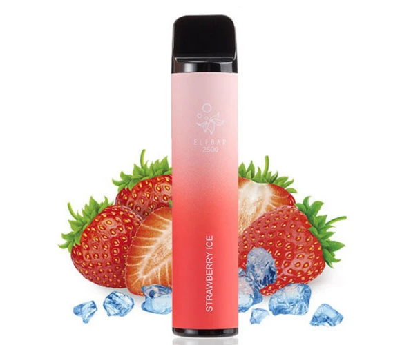Одноразка Pod Elf Bar 3500 1500mAh Strawberry Ice (Клубника со льдом)