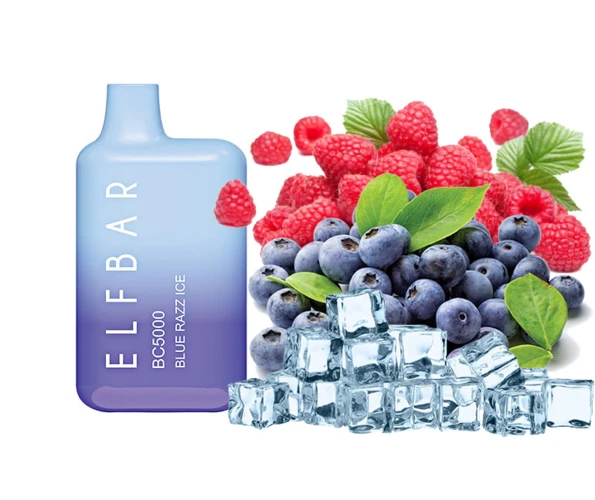 Одноразка Pod Elf Bar BC5000 13 мл 5% Blue Razz Ice (Черника + малина)