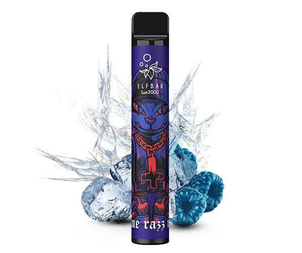 Одноразка Pod Elf Bar 2000 Lux 6.5мл 5% Blue Razz Ice (Чорниця + малина)