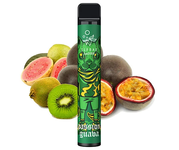 Одноразка Pod Elf Bar 2000 Lux 6.5мл 5% Kiwi Passionfruit Guava 5% (Ківі + маракуя + гуава)