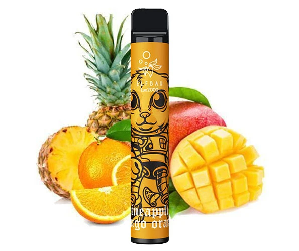 Одноразка Pod Elf Bar 2000 Lux 6.5мл 5% Pineapple Mango Orange (Ананас + манго + апельсин)