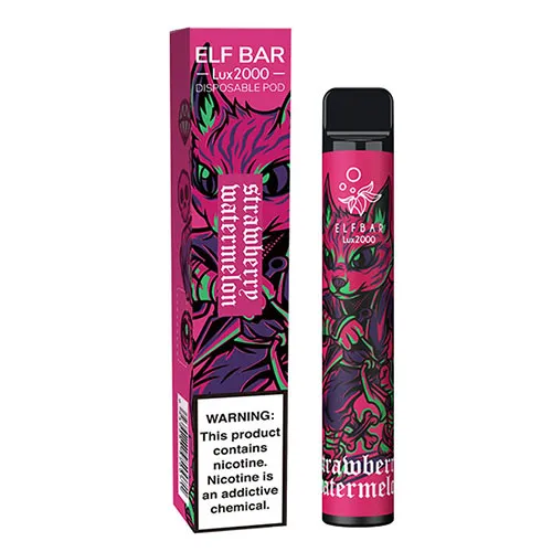 Одноразка Pod Elf Bar 2000 Lux 6.5мл 5% Strawberry Watermelon (Полуниця + кавун) - Фото 2