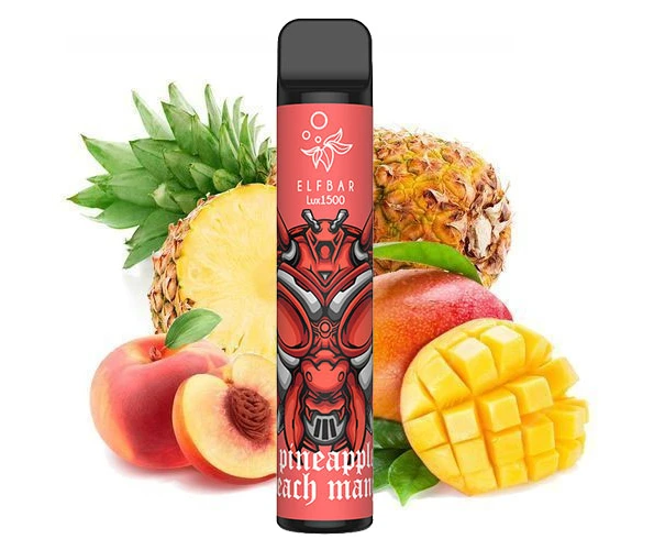 Одноразка Pod Elf Bar 1500 Lux 4,8 мл 5% Pineapple Peach Mango (Ананас + персик + манго)
