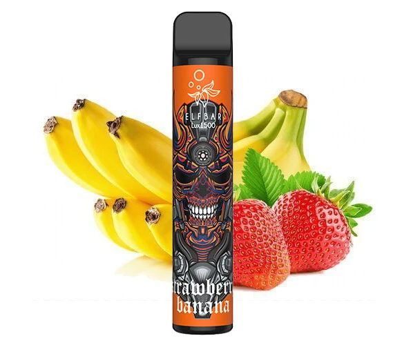 Одноразка Pod Elf Bar 1500 L ux 4,8 мл 5% Strawberry Banana (Полуниця + банан)