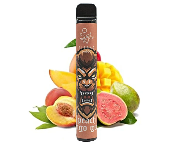 Одноразка Pod Elf Bar Lux 800 550 mAh Peach Mango Guava 5% (Персик с манго и гуавой)