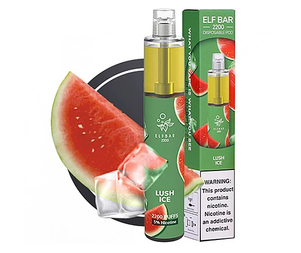 Одноразка Pod Elf Bar 2200 1250mAh Lush Ice 5% (Арбуз со льдом)