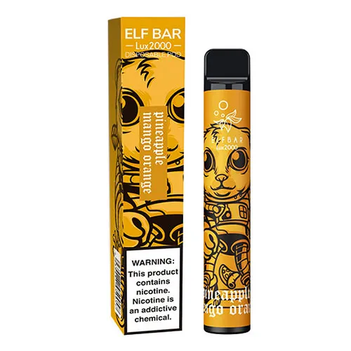 Одноразка Pod Elf Bar 2000 Lux 6.5мл 5% Pineapple Mango Orange (Ананас + манго + апельсин) - Фото 2