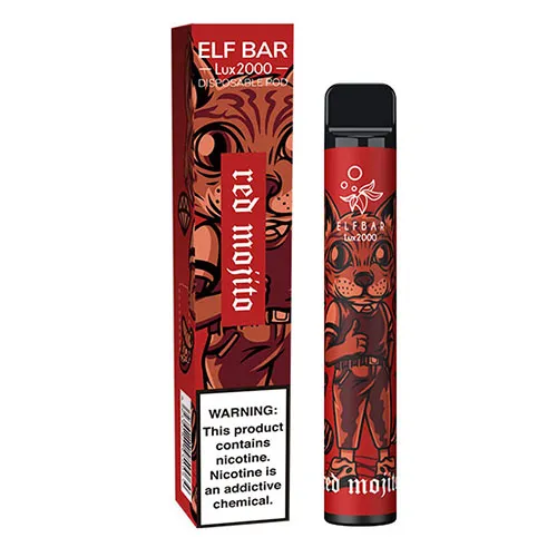 Одноразка Pod Elf Bar 2000 Lux 6.5мл 5% Red Mojito (Ягодный мохито) - Фото 2